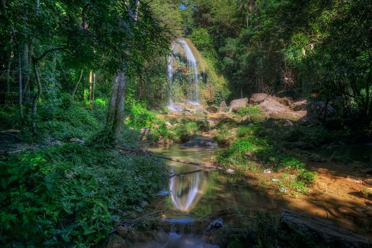 Salto de Soroa waterfall – Photo: Alamy waterfall in tropical forest environment