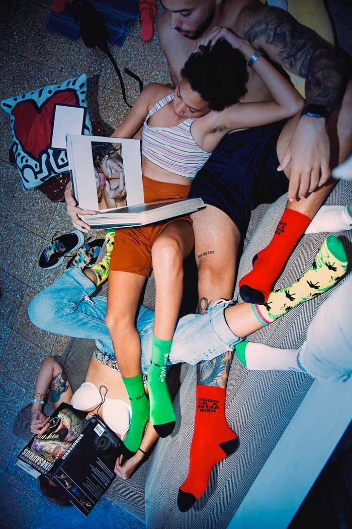 Socks designed by Clandestina – Photo: Clandestina